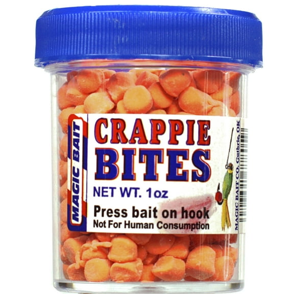 Magic Bait, Crappie Bites Fishing Bait, Orange, 1oz