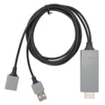 thumbnail image 3 of Multimedia Interface Cable, HDTV Cable Adapter 1080P HD Multimedia Interface Cable Adapter for Cellphone TV Monitor Projector, 3 of 7