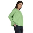 thumbnail image 2 of Moomaya Haut en Dentelle Style Victorien pour Femmes Manches Longues Tunique Décontractée Unie, 2 of 6