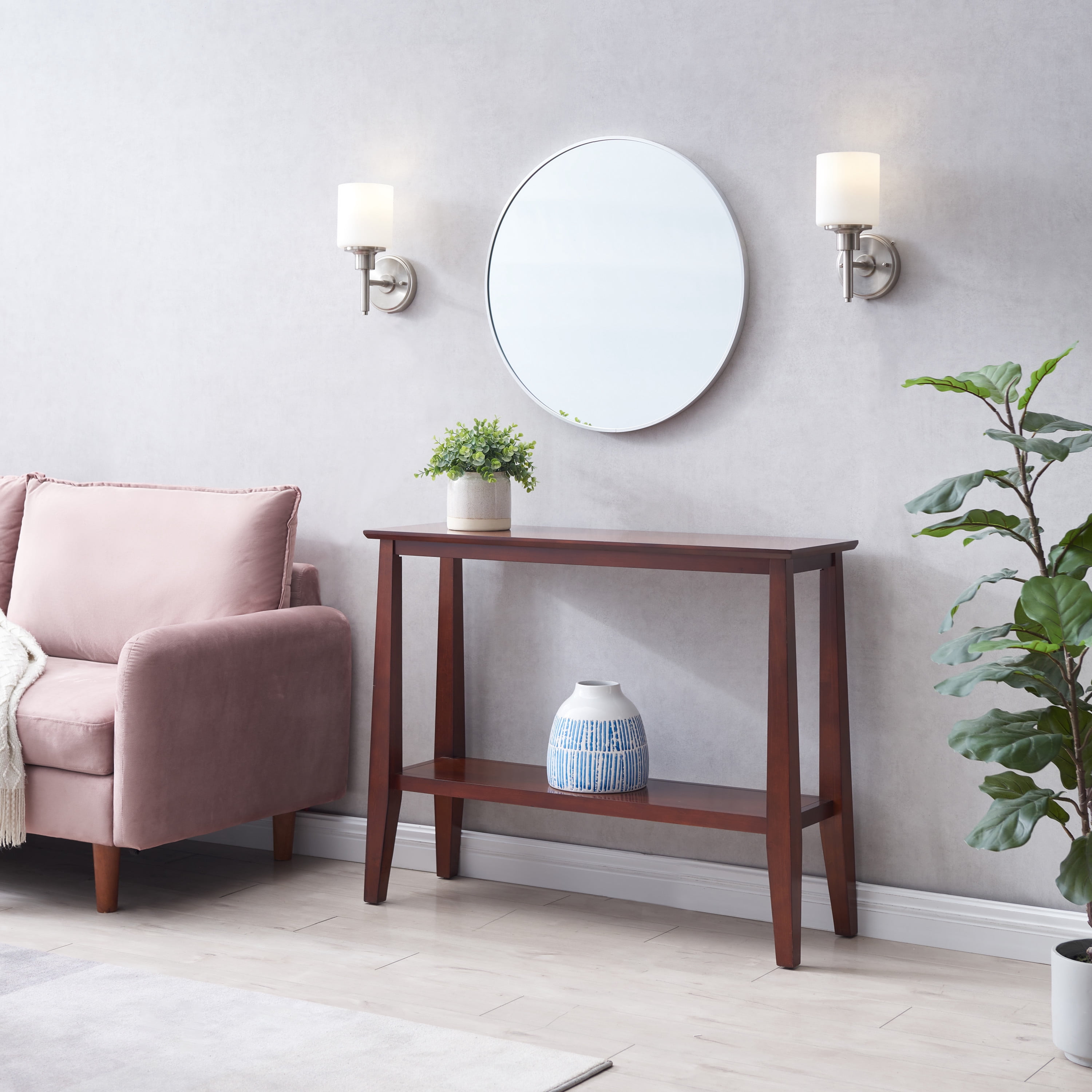 Design House Kenna 24" Round Wall Accent Mirror