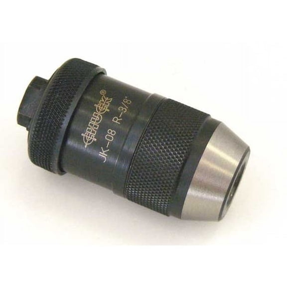 Keyless Drill Chuck 0.394" Cap., 3/8-24 Mount Size, Steel