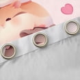 thumbnail image 4 of Homewish Cartoon Guinea Pig Black Out Curtains For Kids Teens Girls,Kawaii Animal Curtains Pack of 2 (42x63 Each),Love Heart Print Bedroom Curtains,Lightweight Room Decor, 4 of 6