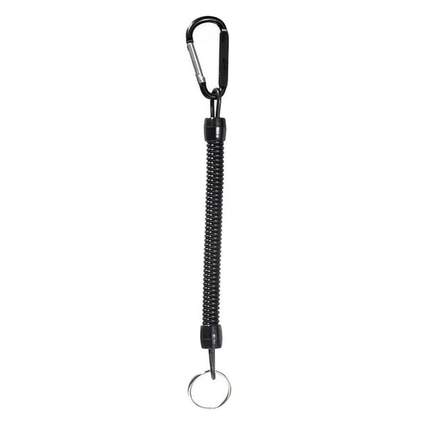 Fishing Lanyard Heavy Duty Retractable Tether with Carabiner and