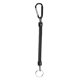 thumbnail image 1 of Cuerdas de pesca retráctiles en espiral para botes, kayaks, agarres de labios, aparejos de pesca de 39 a 47 pulgadas Negro, 1 of 7