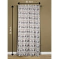 thumbnail image 3 of Sapphire-Web Curtains 58 inch by 43 inch for Kitchen Windows 2 Panel Sets Rod Pocket Cafe Tier Light Filtering Cotton Multi Color Window Treatment, 3 of 5