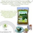thumbnail image 3 of Guanábana Hojas Secas Te (Graviola/Dried Soursop Leaves Tea)4 oz Bag – 100% Natural, Vegan Herbal Tea – Includes Infuser/Incluye Infusor, Traditional Latin Delicioso & Saludable– by Bexpertsusa, 3 of 9