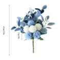 thumbnail image 3 of Fake Flowers Promotion Sale! Nomeni 1Pc 6 Decoration Bouquet Wedding Chrysanthemum Head Artificial Home Flower Home Decor, Home Decor Clearance Sale Blue, 3 of 4