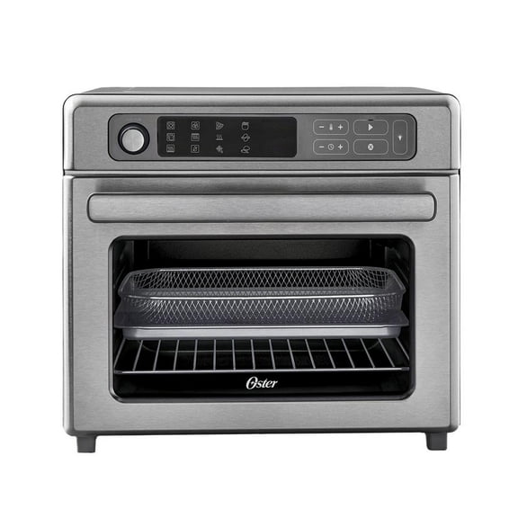 Horno con Freidora de Aire Digital Oster Revestimiento Antiadherente Interno 22 Litros Plata