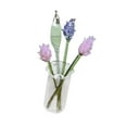 thumbnail image 4 of Jarrón con ramo de flores de cristal, figuras coleccionables, regalo para esposa y hermana Lavanda, 4 of 9