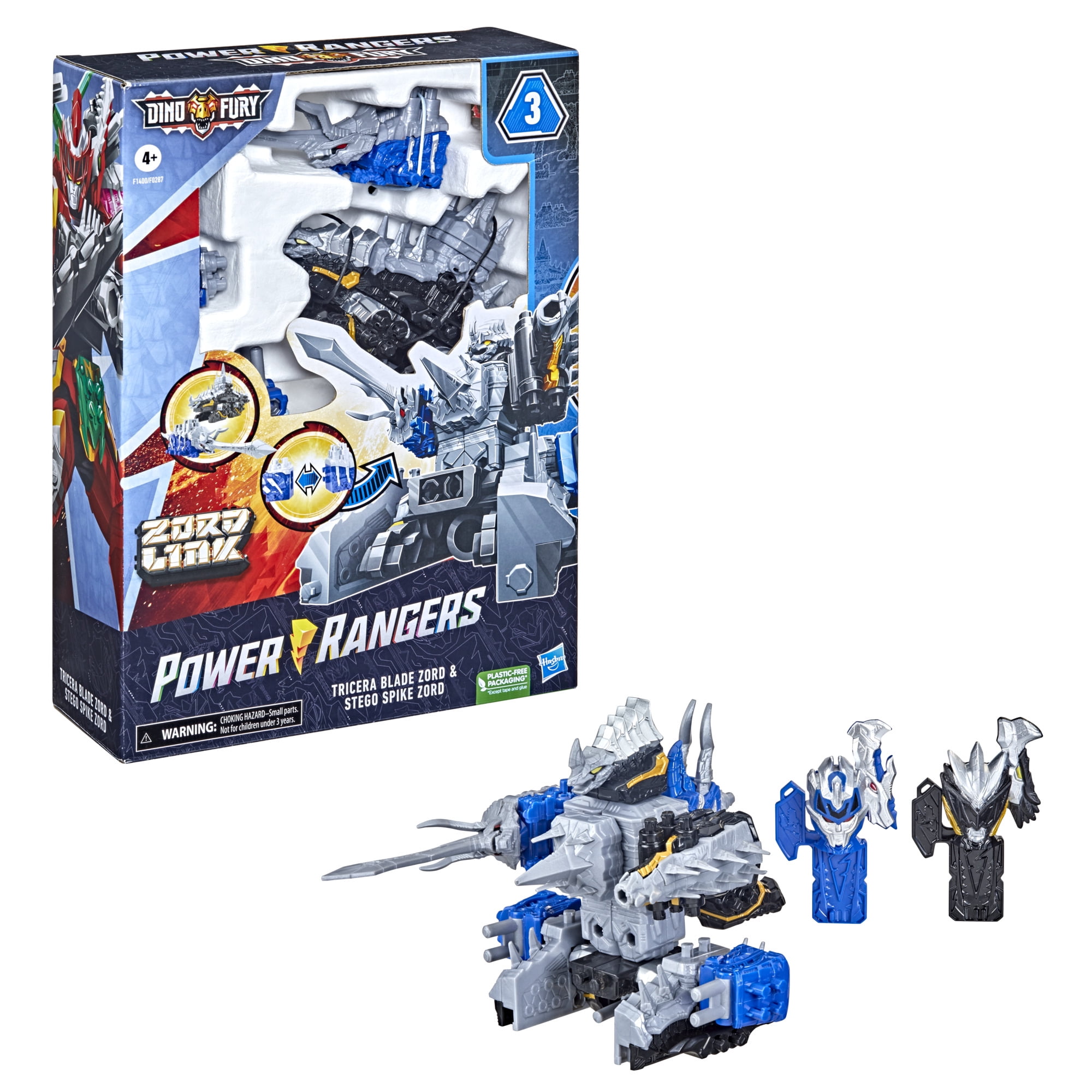 Power Rangers Dino Fury Combining Zords with Zord Link Action Figure Set - Walmart.com