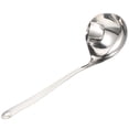 thumbnail image 4 of Cucharón para sopa con colador Cucharón para sopa de acero inoxidable Cuchara multifuncional con pico, 4 of 6