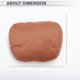 thumbnail image 5 of Almohada para reposacabezas de automóvil Unique Bargains Almohada ergonómica para el cuello Suede, Espuma de Memoria Naranja 2 Pcs, 5 of 7