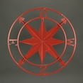 thumbnail image 6 of Zeckos Coral Distressed Metal Compass Rose Nautical Wall Décor 20 inch, 6 of 6