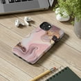 thumbnail image 2 of iPhone Tough Case - Pink Gold Marble Abstract Waves Swirls Art Elegant Gift, 2 of 5