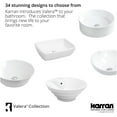 thumbnail image 2 of Karran Usa VC-501-WH Valera 18-3/4" Rectangular Vitreous China Vessel Bathroom Sink -, 2 of 6