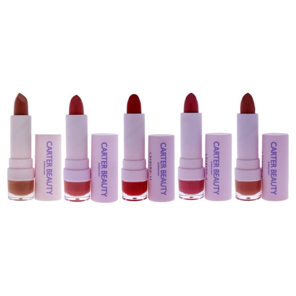 Carter Beauty Word of Mouth Velvet Matte Lipstick 5 Pc Kit - 0.16oz Lipstick - Debbie, Diana, Kris, Louise, Melanie