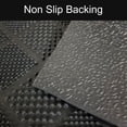thumbnail image 4 of Outdoor Half Round Front Door Mat Drew Checkerboard Rubber Rug 24x16 Black, 4 of 5