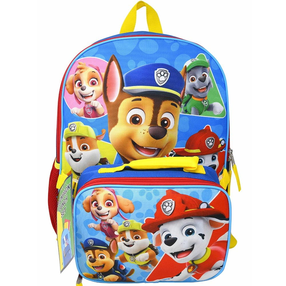 Paw Patrol 16" Backpack with Lunch Bag