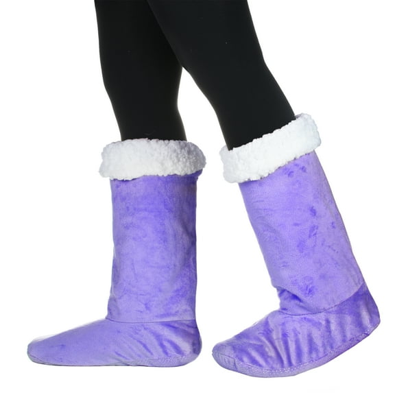 Sherpa Slipper Socks for Women,Winter Indoor Home Non Skid Booties