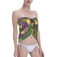 thumbnail image 4 of Disketp Mardi Gras7 Women Swimsuit Cover Up Short Chiffon Summer Beach Sarong Bikini Wrap Skirt Bathing Suit, 4 of 7