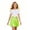 00-Green75, variant on Lullu Girls Sequin Metallic Skater Skirt Glitter Dance Party Skirts, Black, Sizes 2-18