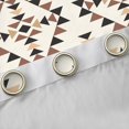 thumbnail image 4 of Homewish Boho Aztec Black Out Curtains,Retro Geometric Triangle Curtains Pack of 2 (42x63 Each),Beige Black Brown Bedroom Curtains For Girl Boy,Ultra Soft Home Decor, 4 of 6
