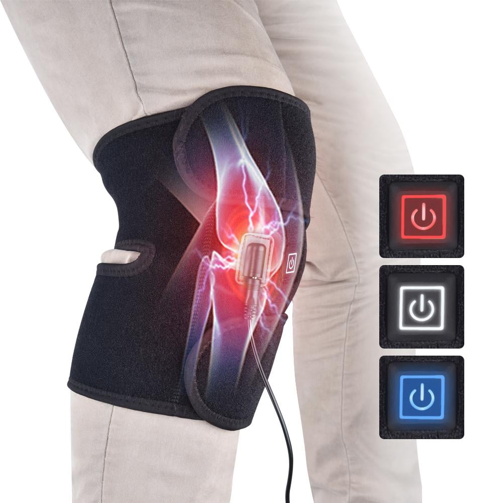 Knee Massager,Heating Knee Brace Wrap,Knee Heating Pad,Arthritis Recovery, Knee Pain Relief Pads