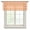 Orange, variant on Pink Sheer Curtains Valances for Windows Country French Rustic Buffalo Plaid Modern Art Chiffon Kitchen Valances for Cafe, Rod Pocket Voile Window Treatments Curtains for Living Room Bedroom, 42"x12"