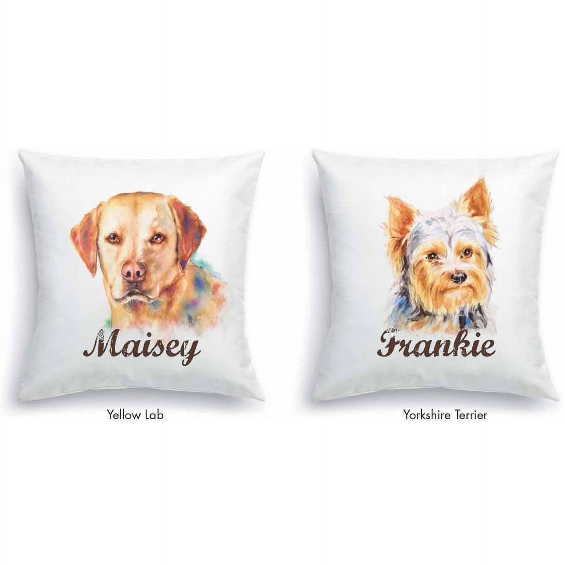 Personalized Throw Pillow - Dog Breeds