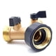thumbnail image 3 of Garden Hose Splitter 2 Way Heavy Duty Brass Connector Tap Splitter, Y Splitter 2 Valves with 2 Extra, 3 of 5