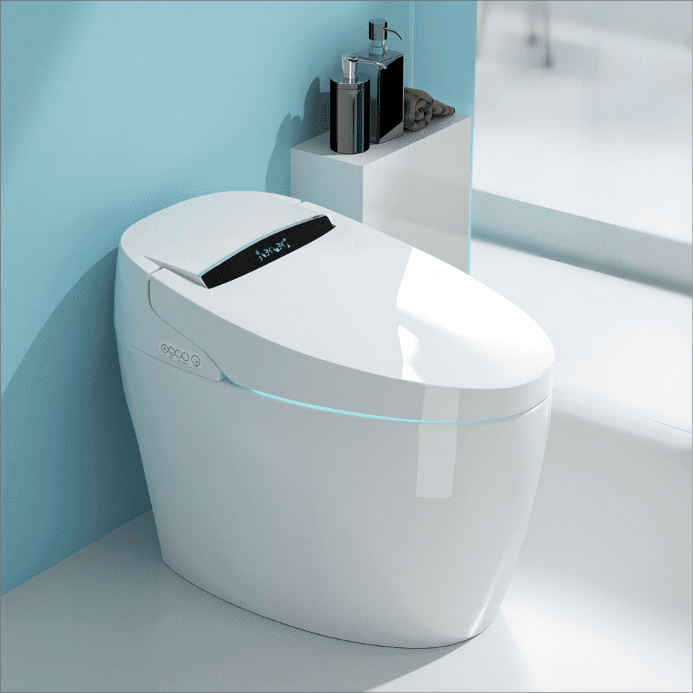 LALAHOO Smart Toilet with Bidet Built in, Auto Open/Close, Heated