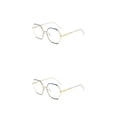 thumbnail image 1 of Sonducket Gafas de lectura, gafas de lectura, lentes antiazules, luz azul de gran tamaño, suministros de oficina, diseño elegante de ordenador, Tipo 2 2piezas, 1 of 6