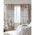 thumbnail image 2 of Vintages Flowers Black Out Curtains 63 Inch Long, Room Darkening Draperies Curtains Panels, Country Farmhouse Retro Botanical Floral Thermal Insulated Curtain for Bedroom Living Room 52"x63" 2 Panels, 2 of 8