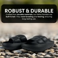 thumbnail image 7 of GKL Trend Helios Sandals with Flexible, Non-Slip, & Waterproof Material for Women, Men, Children, One Buckle Rubber Unisex Eva Sandals for Summer - Black, 7 of 7