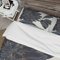 thumbnail image 4 of Designart 'Indigo Gold Metallic Flower' Farmhouse Duvet Cover Set, 4 of 4