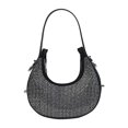 thumbnail image 1 of Bolso de mujer Diamond Crescent Underarm Zipper Shoulder Tote Bags (Blanco), 1 of 9