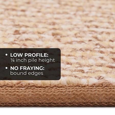 Skid-resistant Carpet Runner - Praline Brown - 8 Ft. X 27 In. - Many Other Sizes to Choose From