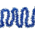 thumbnail image 5 of Menorah Hanukkah Tinsel Garland - 50' x 3.5" - Blue & Silver - Unlit, 5 of 7