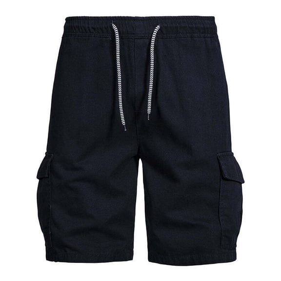 YYDGH Cargo Shorts for Mens Elastic Waist Drawstring Tactical Shorts Casual Work Hiking Lightweight Shorts with Pockets