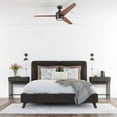 thumbnail image 4 of Honeywell Eamon 52" Modern Espresso Bronze Remote Control Ceiling Fan with Integrated LED Light, 3 Blade, 4 of 12