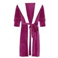 thumbnail image 1 of Women Winter Plush Lengthened Shawl Bathrobe Home Clothes Long Sleeved Robe Coat, 1 of 4