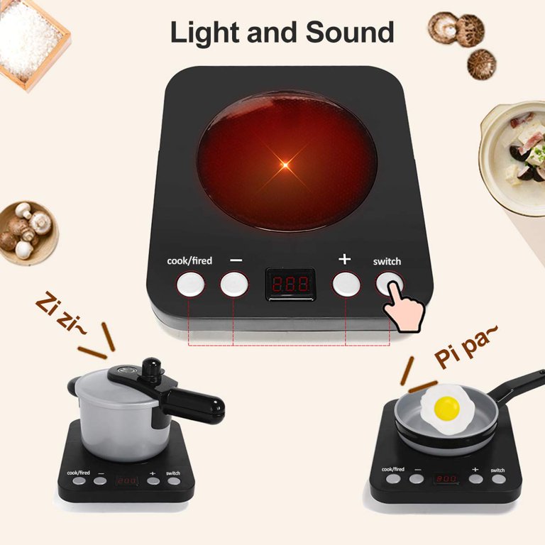 Electronic Children Kids Kitchen Cooking Toy Portable Girls Cooker