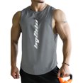 thumbnail image 1 of Sunloudy Chaleco deportivo de verano para hombre, camiseta sin mangas de secado rápido con cuello redondo y estampado de letras para hombres, M/L/XL/XXL/XXXL Sunloudy  moda, 1 of 3