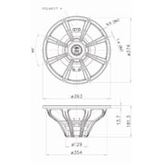 Faital Pro 15HP1020-8 15-inch Super Woofer 8-Ohms Professional Audio Speaker Applications 700 Watts Rms 1400 Watts Max