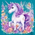 thumbnail image 3 of CafePress - Adorable Floral Unicorn T Shirt - Womens Tri-blend T-Shirt, 3 of 4