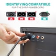 thumbnail image 2 of Cable de alimentación LORDTRONICS 1 m 10A 125V Negro con 3 clavijas, 2 of 4