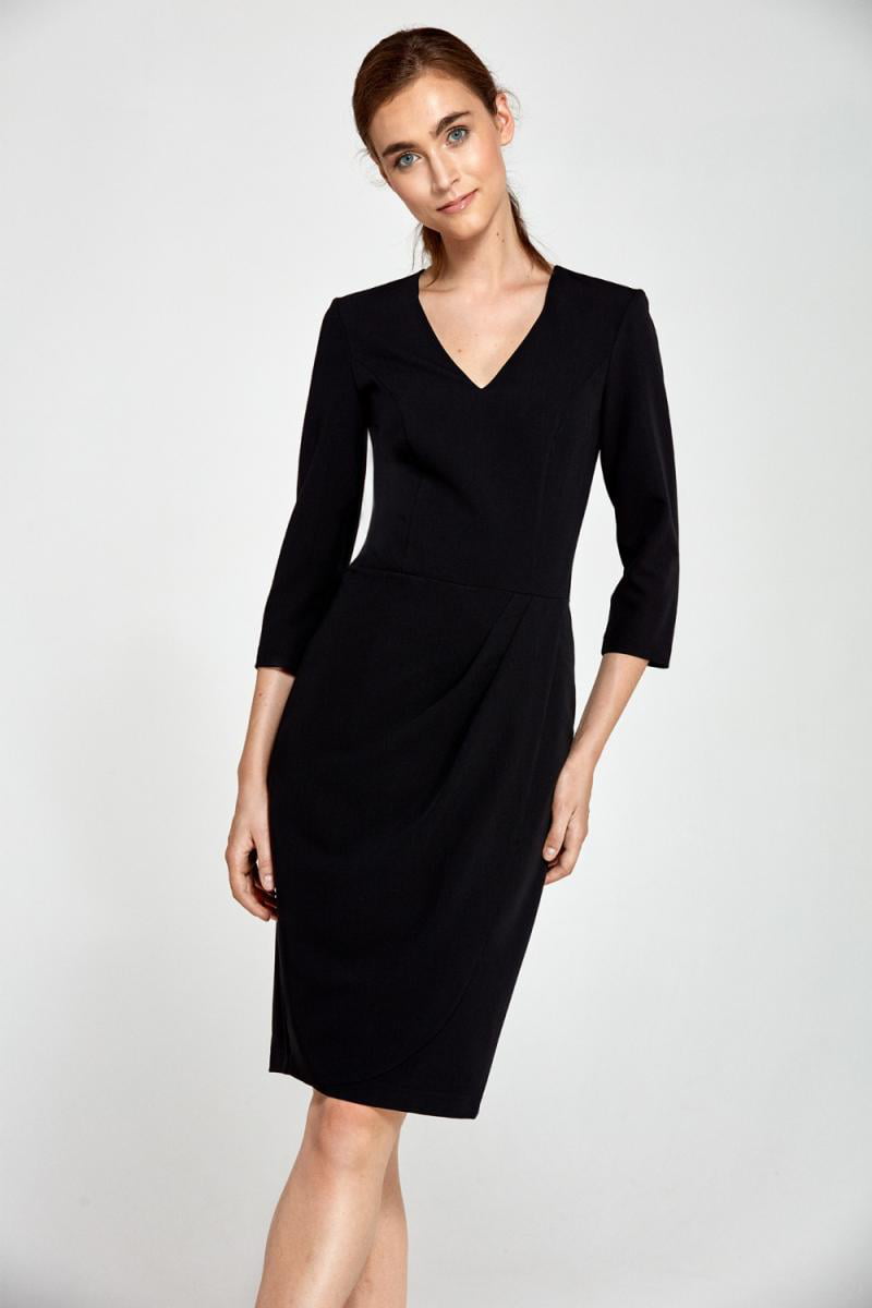 Nife Women's Black Day dress - 38 - Walmart.com