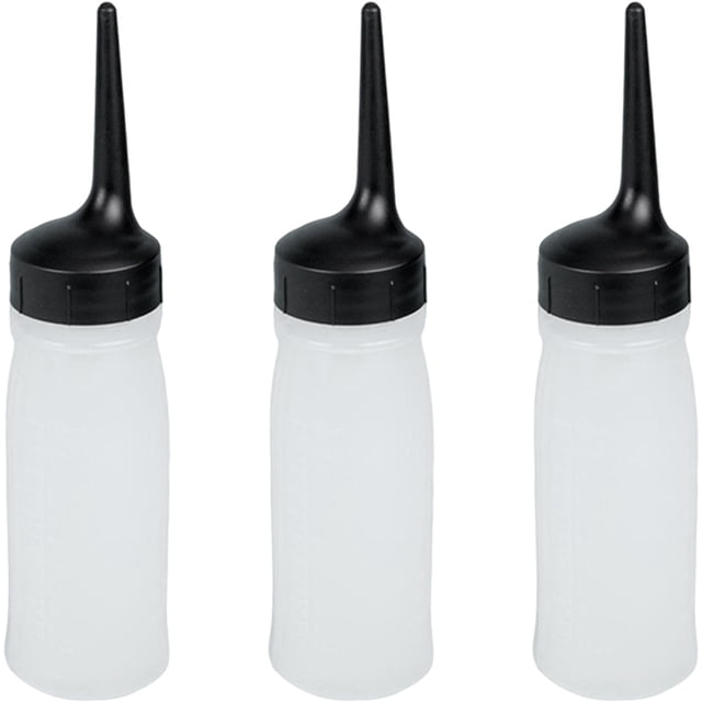 BRIGHTFUFU 3 botellas de tinte para el cabello, champú para teñir el cabello, contenedor rellenable para salón