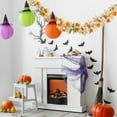 thumbnail image 5 of Btomtd 175cm Pumpkin Maple Leaf Garland Rattan Hanging Halloween Thanksgiving Christmas Fireplace Party Decor Vines, Orange, 5 of 6