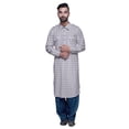 thumbnail image 1 of Atasi Classic Collar Long Sleeve Mens Pathani Kurta Salwar Wedding Kurta Set, 1 of 5